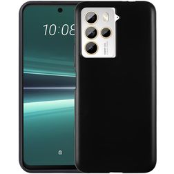 Mobigear Colors Coque HTC U23 Pro Coque arrière en TPU Souple - Noir