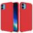 Mobigear Rubber Touch Coque iPhone 11 Coque arrière en Silicone - Rouge