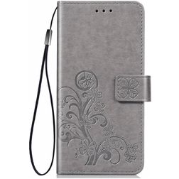 Mobigear Clover Samsung Galaxy S20 Étui Portefeuille - Gris