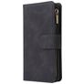 Mobigear Zipper Housse Samsung Galaxy A41 Etui Porte-Monnaie - Noir