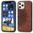 Mobigear Mandala Coque iPhone 12 Pro Max Coque arrière Rigide - Marron