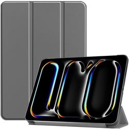 Mobigear Tri-Fold Coque iPad Pro 11 Pouces (2024) Etui - Gris