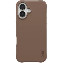 CARE by PanzerGlass Fashionable Coque iPhone 17 MagSafe Coque arrière en Silicone - Espresso