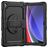 Mobigear SureGrip Xtreme Coque Samsung Galaxy Tab A9 Plus (2023) Coque arrière en Plastique rigide,Silicone + Bandoulière + Support Amovible - Noir