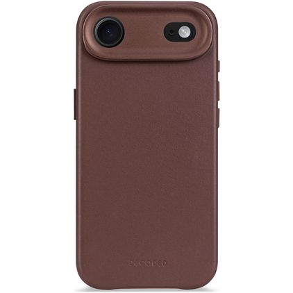 Decoded Coque iPhone Air Coque arrière en Cuir Véritable Anti-Chocs - Dark Ruby