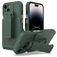 Mobigear Explorer Coque iPhone 14 Pro Max Coque arrière Rigide Anti-Chocs avec Support Amovible - Vert