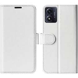 Mobigear Wallet Housse Motorola Moto E13 Etui Porte-Monnaie - Blanc