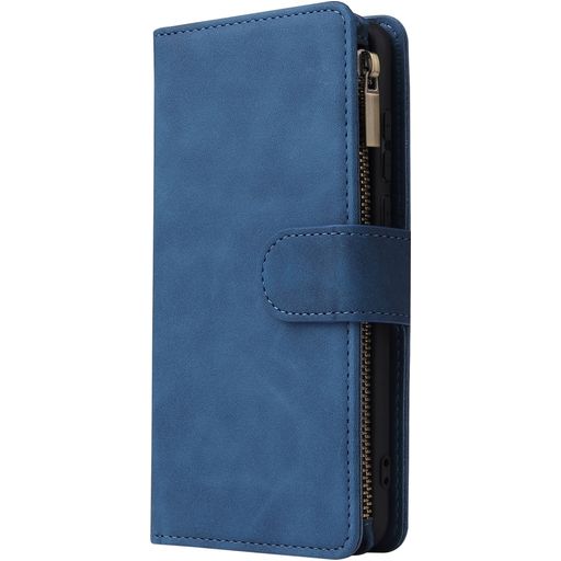 Mobigear Zipper Housse Huawei P40 Etui Porte-Monnaie - Bleu