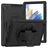 Mobigear SureGrip Coque Samsung Galaxy Tab A8 10.5 (2021) Coque arrière en Plastique rigide,Silicone + Support Amovible - Noir