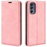 Mobigear Retro Slim Housse Motorola Moto G62 Etui Porte-Monnaie - Rose