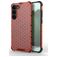 Mobigear Honeycomb Coque Samsung Galaxy S23 Plus Coque arrière Rigide Anti-Chocs - Rouge