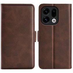 Mobigear Slim Magnet Housse OPPO Find X9 Etui Porte-Monnaie - Marron