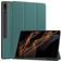 Mobigear Tri-Fold Gel Coque Samsung Galaxy Tab S9 Ultra Etui en TPU,Similicuir + Porte-crayon - Vert