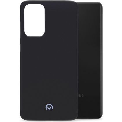 Mobilize Rubber Gelly Coque Samsung Galaxy A72 Coque arrière en TPU Souple - Matt Black