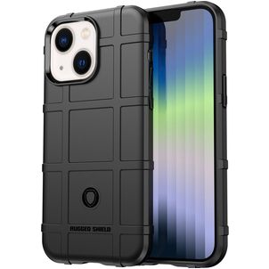 Mobigear Rugged Shield Coque iPhone 14 Coque arrière en TPU Souple Anti-Chocs - Noir