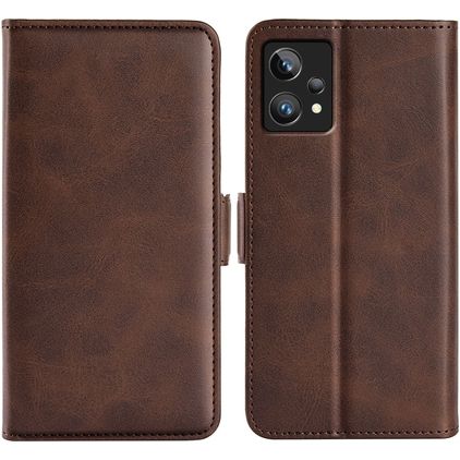 Mobigear Slim Magnet Housse Realme 9 Pro Plus Etui Porte-Monnaie - Marron