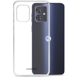 Mobilize Gelly Coque Transparente Motorola Moto G54 Coque arrière en TPU Souple - Transparent