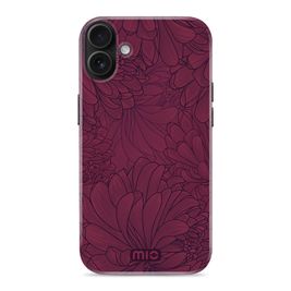 MIO Coque iPhone 16 MagSafe Coque arrière Rigide - Berry Blooms
