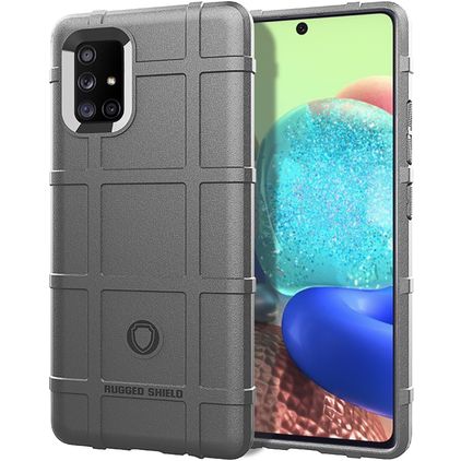Mobigear Rugged Shield Coque Samsung Galaxy M51 Coque arrière en TPU Souple Anti-Chocs - Gris