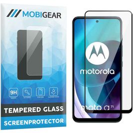 Mobigear Premium Motorola Moto G71 5G Verre trempé Protection d'écran - Compatible Coque - Noir