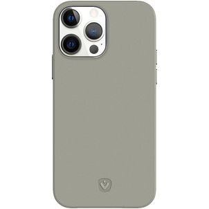 Valenta Snap Luxe Coque iPhone 13 Pro Coque arrière en Cuir Véritable - Gris