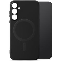 My Style Protective Flex Coque Samsung Galaxy S25 MagSafe Coque arrière en TPU Souple - Noir