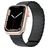 Mobigear Loop Mag Bracelet Silicone Apple Watch Fermeture magnétique - 49/46/45/44 mm - Noir
