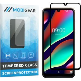 Mobigear Premium Wiko View 3 Pro Verre trempé Protection d'écran - Compatible Coque - Noir