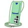 Mobigear Lanyard Card Samsung Galaxy S26 Ultra Coque avec cordon en Silicone et Porte-Cartes - Vert
