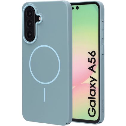 Mobiparts Slim Line Coque Samsung Galaxy A56 MagSafe Coque arrière Rigide - Sage Green