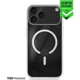 Striker X-Core Xtreme Impact Coque Transparente iPhone 17 Pro Max MagSafe Coque arrière Rigide Anti-Chocs - Transparent