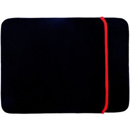 Mobigear Two Way Pochette Ordinateur portable en Neoprène 13 Pouces Housse ordinateur - Noir / Rouge