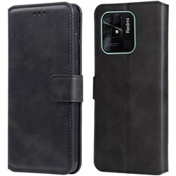 Mobigear Wallet Housse Xiaomi Redmi 10C Etui Porte-Monnaie - Noir
