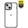 ITSkins SupremeClear Coque iPhone 13 Coque arrière Rigide Anti-Chocs - Transparent / Noir