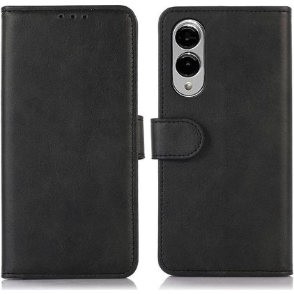 Mobigear Wallet Housse Samsung Galaxy S25 Edge Etui Porte-Monnaie - Noir