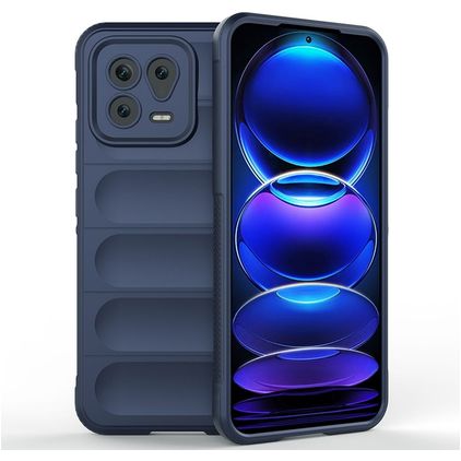 Mobigear Bumpy Xiaomi 13 TPU souple Coque arrière - Bleu foncé