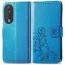 Mobigear Clover Housse HONOR 90 Etui Porte-Monnaie - Bleu