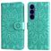 Mobigear Sunflower Housse Samsung Galaxy S26 Plus Etui Porte-Monnaie - Vert