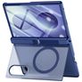 Mobigear Kickstand Coque Samsung Galaxy Z Fold 8 MagSafe Coque arrière Rigide Anti-Chocs avec Support Amovible - Bleu