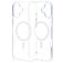 Mobiparts Hardcover Coque Transparente iPhone 16 Plus MagSafe Coque arrière Rigide - Transparent