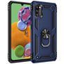 Mobigear Armor Ring Coque Samsung Galaxy A41 Coque arrière Rigide Anti-Chocs avec Anneau-Support - Bleu