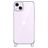 Mobigear Bungy Coque iPhone 14 Plus Coque arrière Rigide - Argent