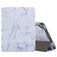 Mobigear Tri-Fold Marble iPad 6 (2018) Étui + Porte-stylet - Violet