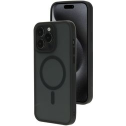 Mobiparts Hardcover Coque iPhone 15 Pro Max MagSafe Coque arrière Rigide - Satin Black