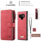 Caseme 007 Housse Samsung Galaxy Note 9 Etui avec Coque Détachable Porte-Monnaie - Rouge