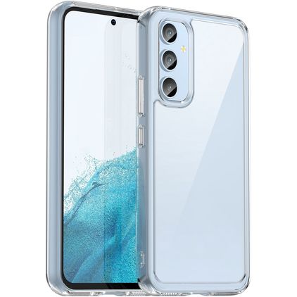 Mobigear Crystal Transparent Samsung Galaxy A54 Plastique rigide Coque arrière - Transparent