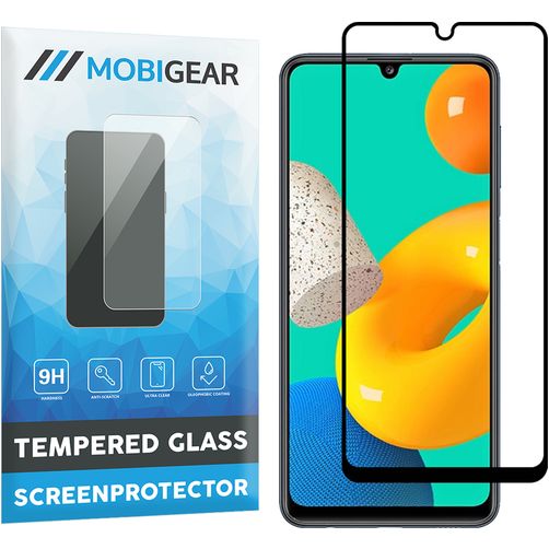 Mobigear Premium Samsung Galaxy M32 4G Verre trempé Protection d'écran - Compatible Coque - Noir