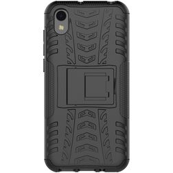 Mobigear Tire Coque HONOR 8S Coque arrière Rigide Anti-Chocs avec Support Amovible - Noir