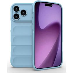 Mobigear Bumpy Coque iPhone 18 Pro Coque arrière en TPU Souple - Bleu