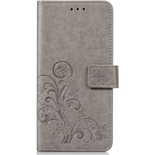 Mobigear Clover Housse iPhone XR Etui Porte-Monnaie - Gris